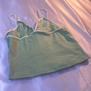 Brandy Melville John Galt Sage Green Tank